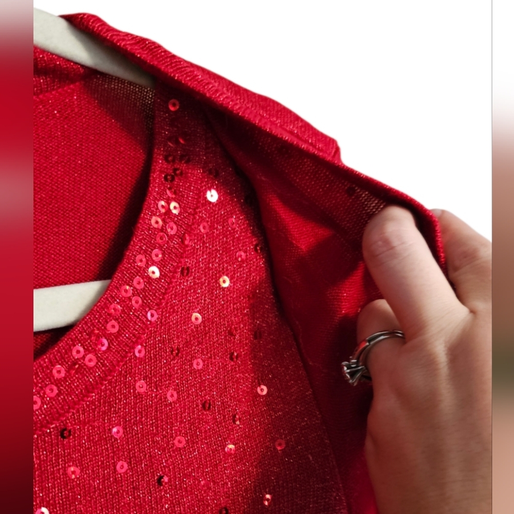 Notations Sequined Sparkle Top - Picture 6 of 9
